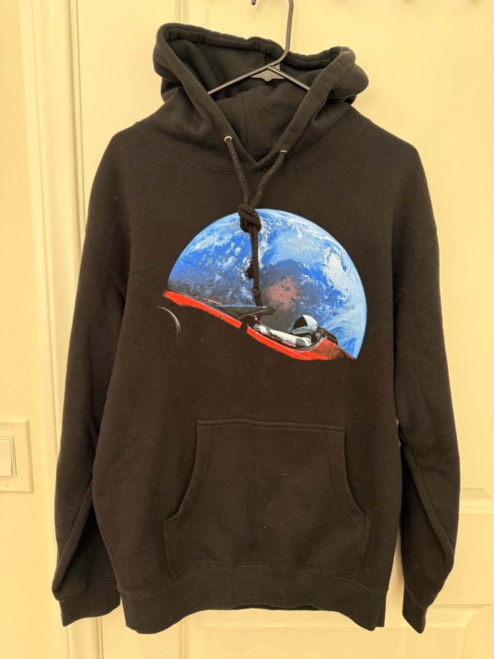 SpaceX Official Hoodie Hooded Sweatshirt Falcon High 2018 Black Mens Size M